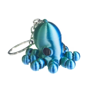 Ośmiornica niebiesko-zielona - brelok do kluczy